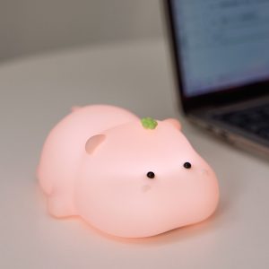 Lampe bébé hippopotame